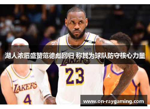 湖人浓眉盛赞范德彪回归 称其为球队防守核心力量